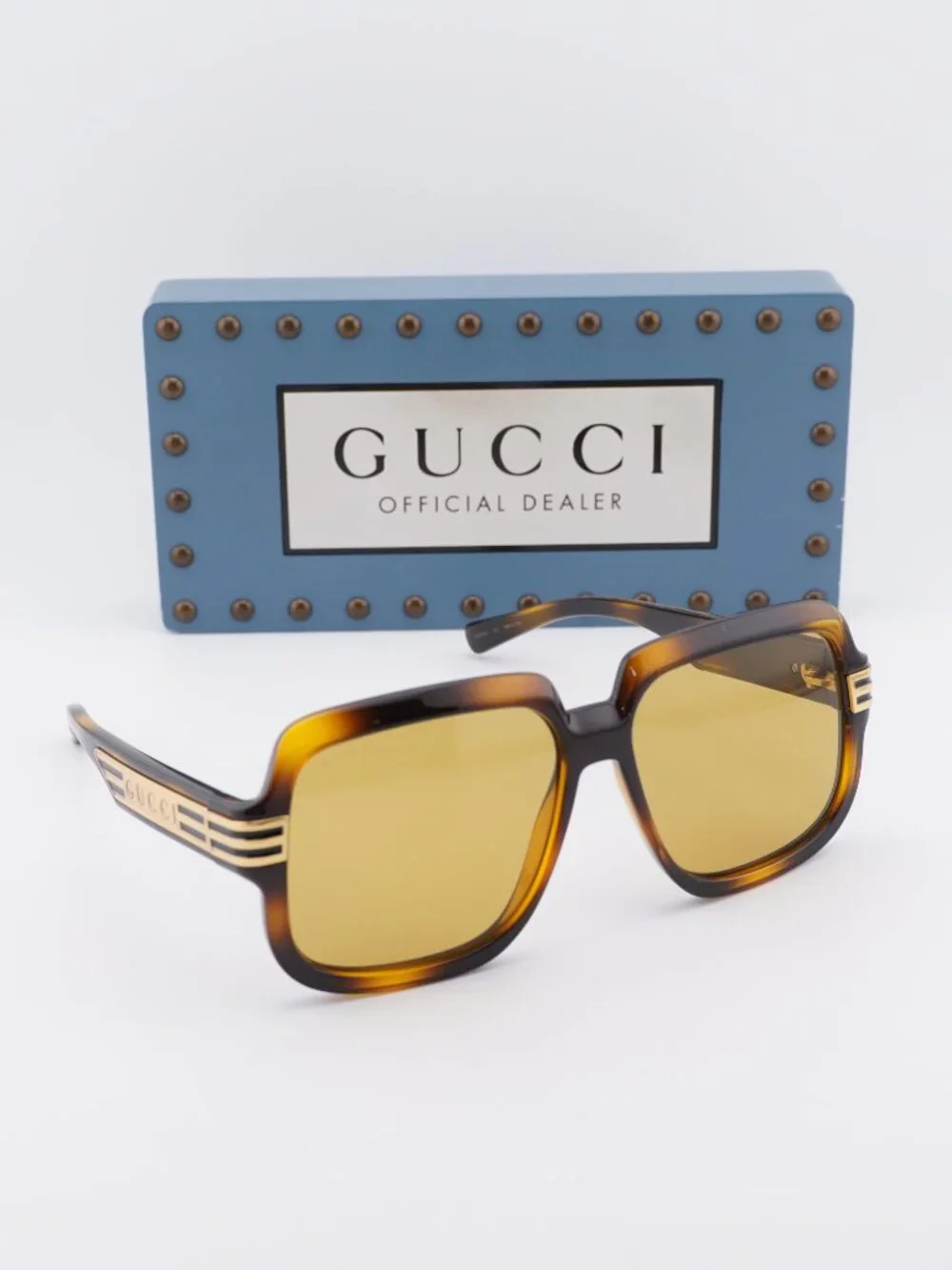 Gucci GG0979S 002 Square Sunglasses - Havana\Brown
